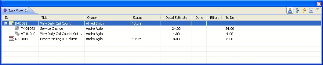 Tasks Window